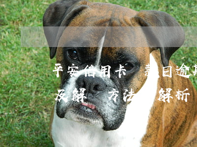 平安信用卡還款日逾期怎么辦？影響及解決方法全解析